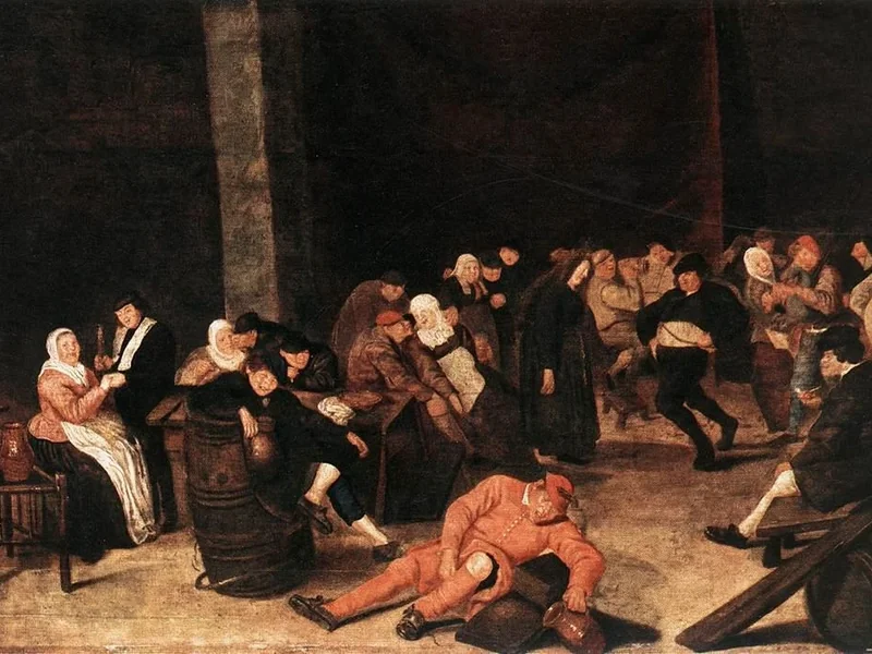 1611-Harmen Hals - Contadini a un banchetto nuziale